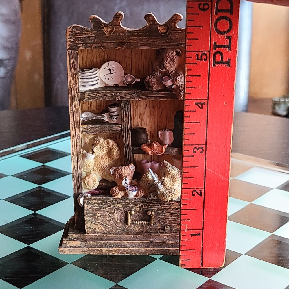 Doll House Furniture Cabinet Armoire Hard Plastic Teddy Bears D… - Picture 12 of 12